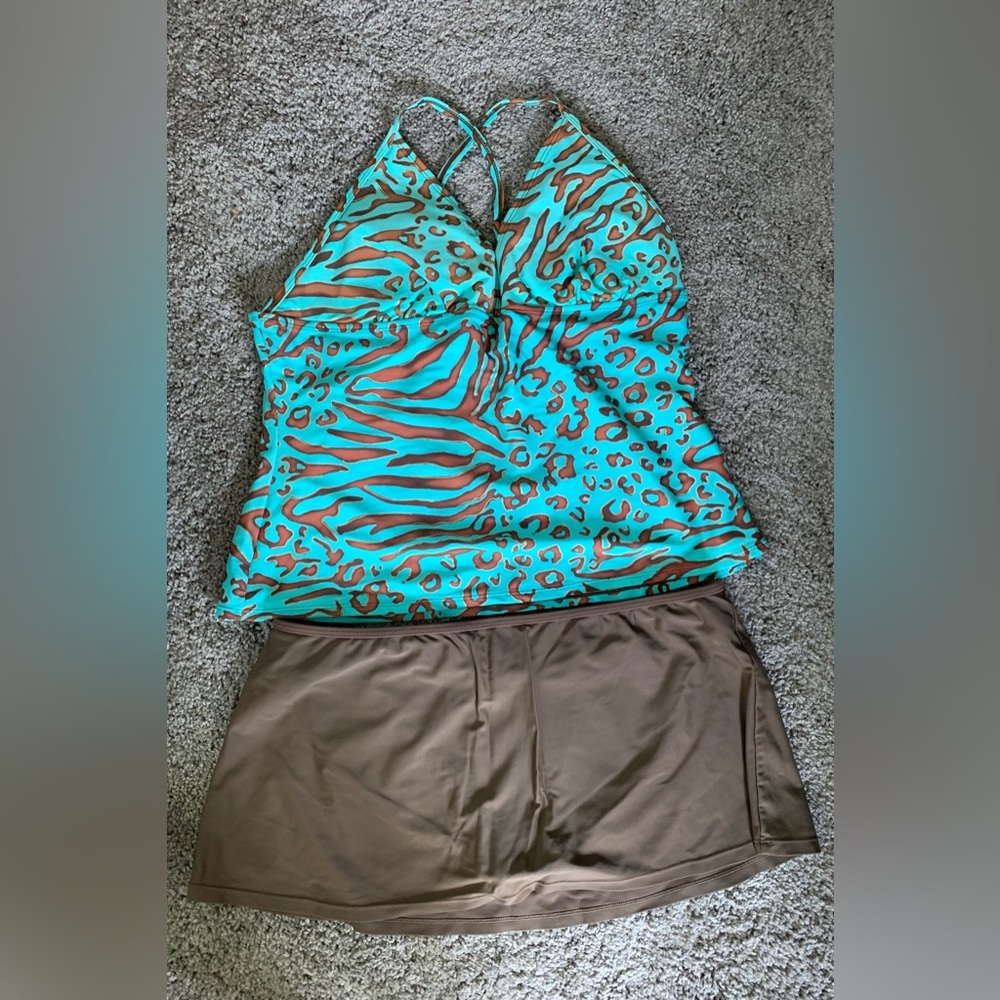 Wave Zone Swimsuit Top Sz. 16 & Bottoms Sz. 14